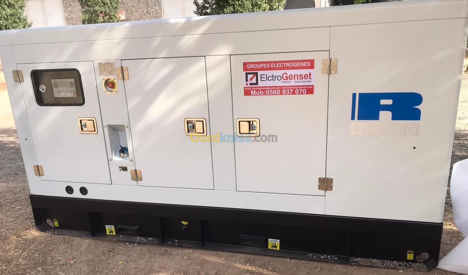 GROUPE ELECTROGÉNE RICARDO 68/75 KVA DISPONIBLE