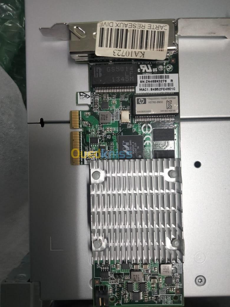 Carte Réseau HP  4 ports Giga  NC375T