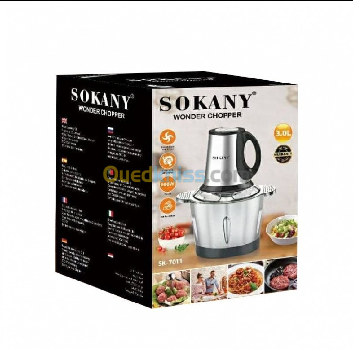 Meat grinder Stain steel size 3L 500W Sokany SK-7011