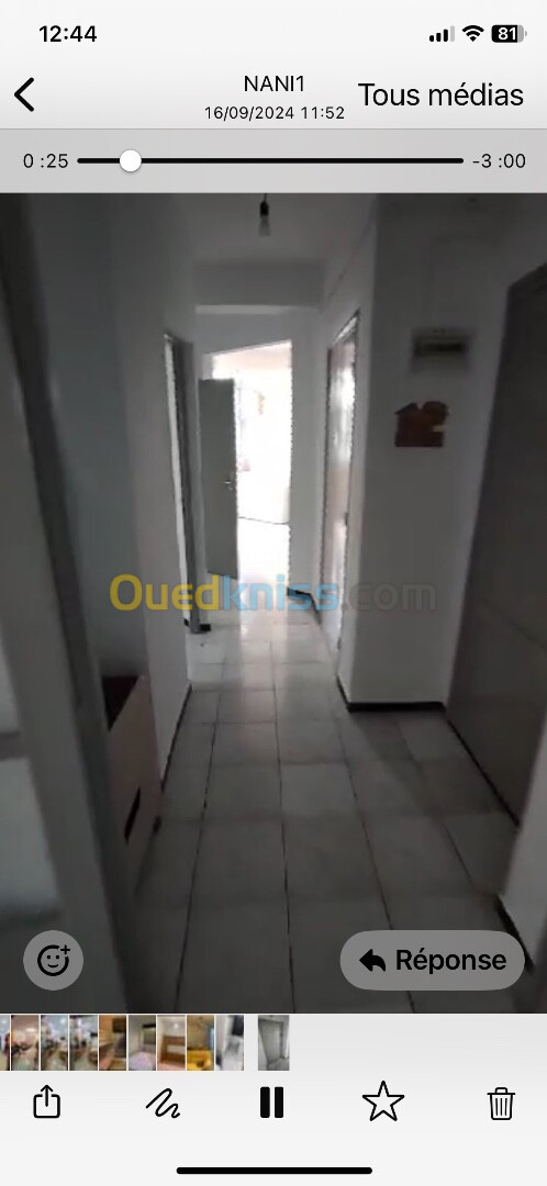 Vente Appartement F4 Alger Bouzareah