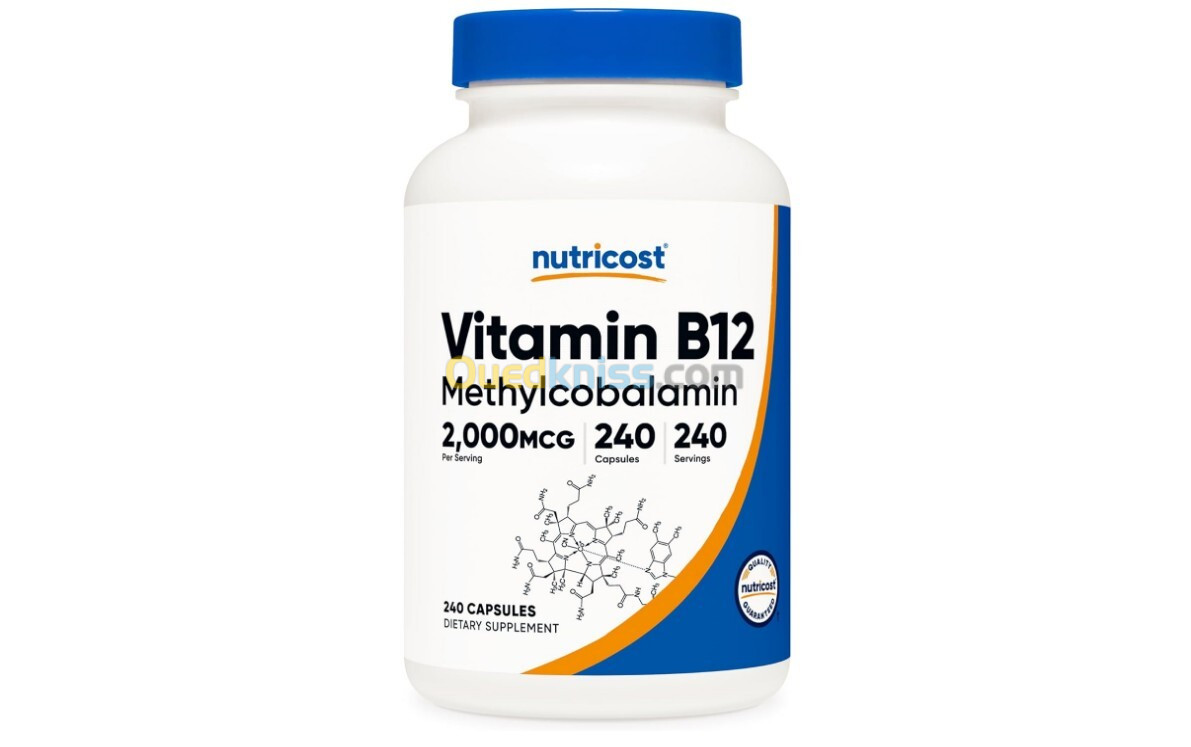 Vitamine B12 Méthylcobalamine - 2000mcg - 240 Capsules