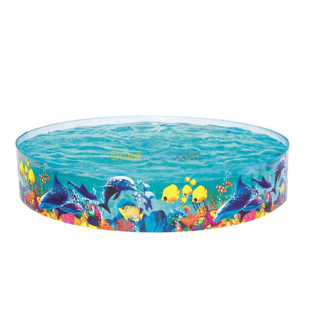 Piscine en Vinyle et PVC Transparente Pour Enfants 244x46cm