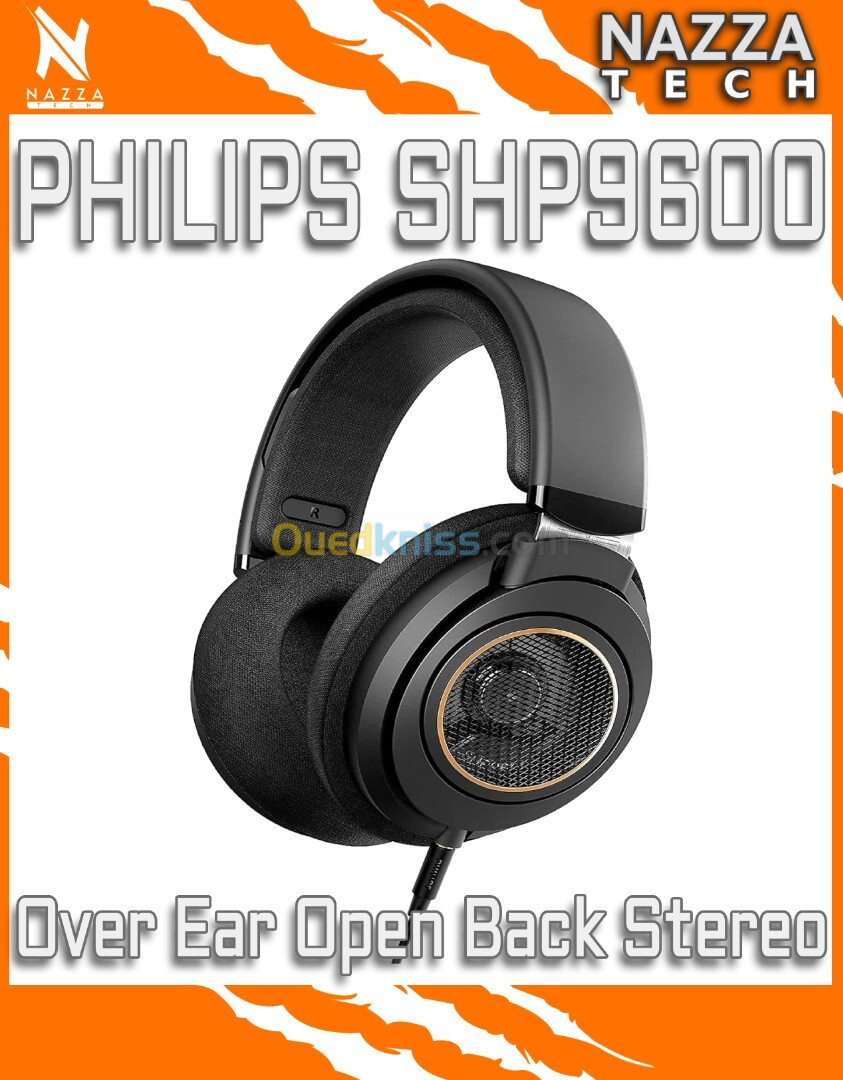 Philips SHP9600 Over Ear Open Back Stereo Headphones