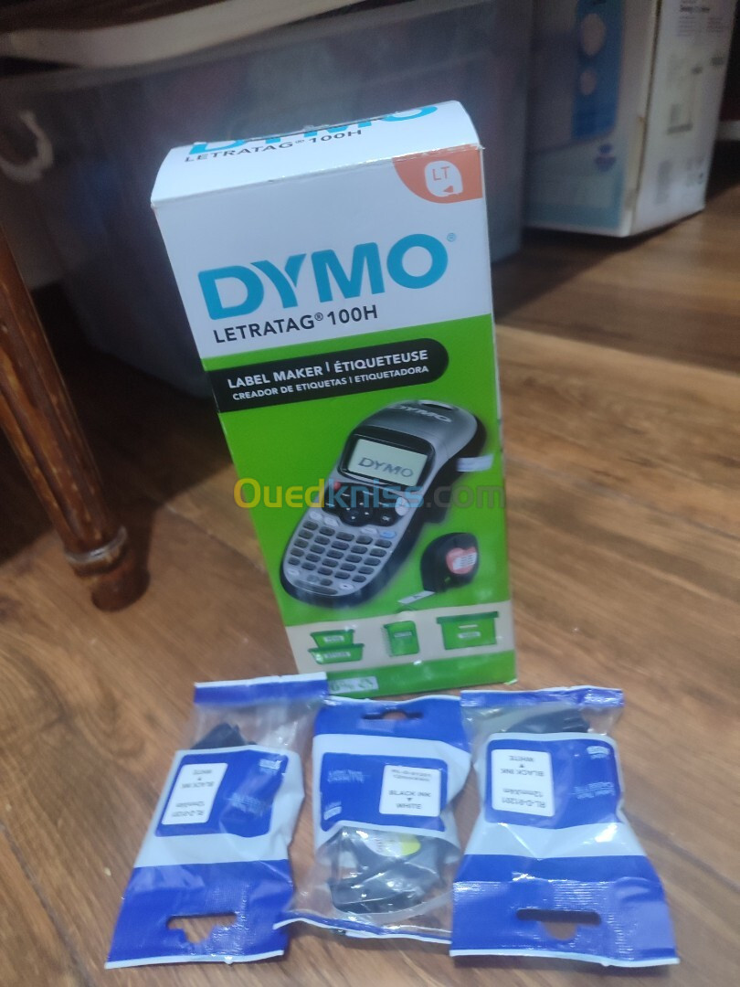  Rubans plastiques blanc compatible pour étiqueteuse DYMO LETRATAG référence