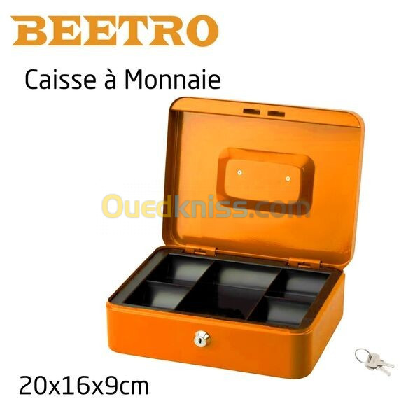 BEETRO Caisse A Monnaie Avec Serrure à Clé Intégrée TC0478