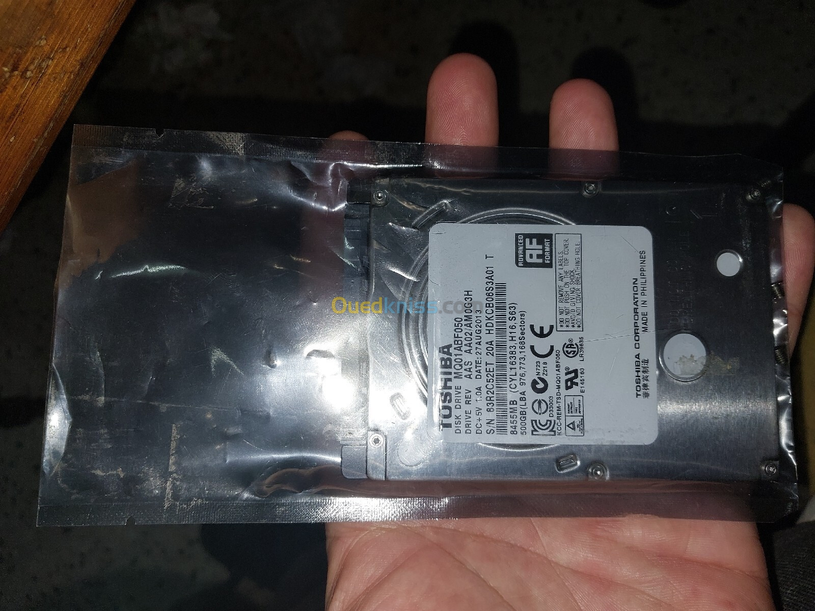 Disque dur toshiba 500GB 