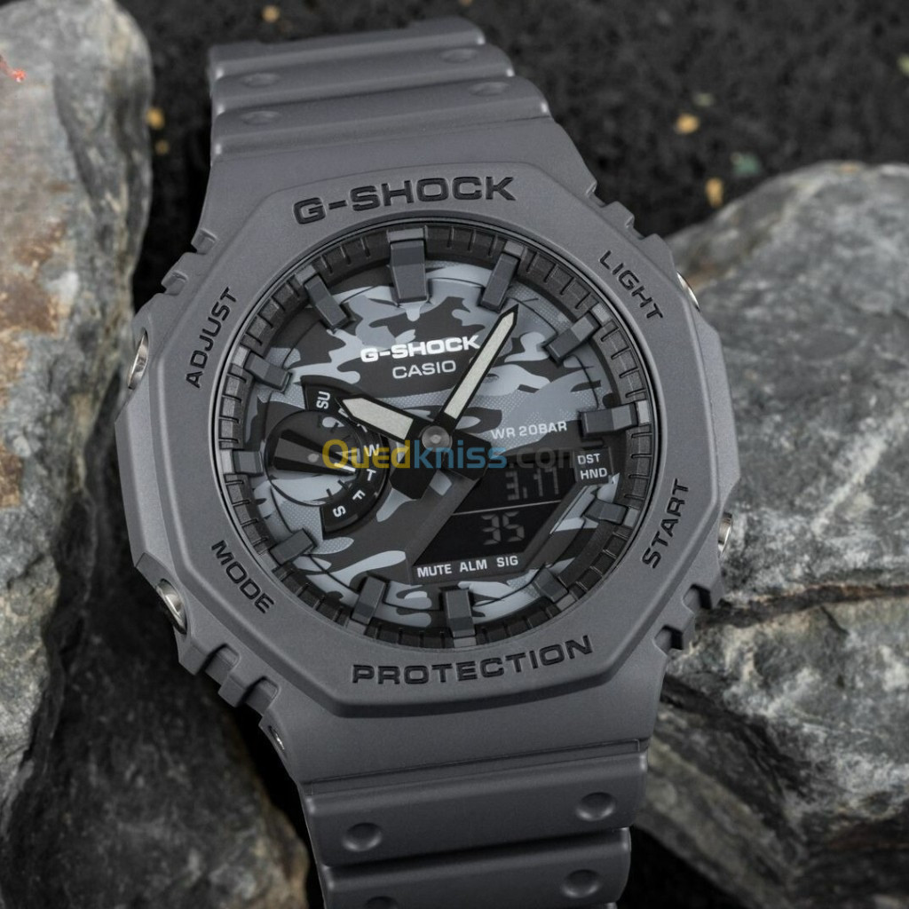 Montre Casio G-Shock Noir Fond Camo