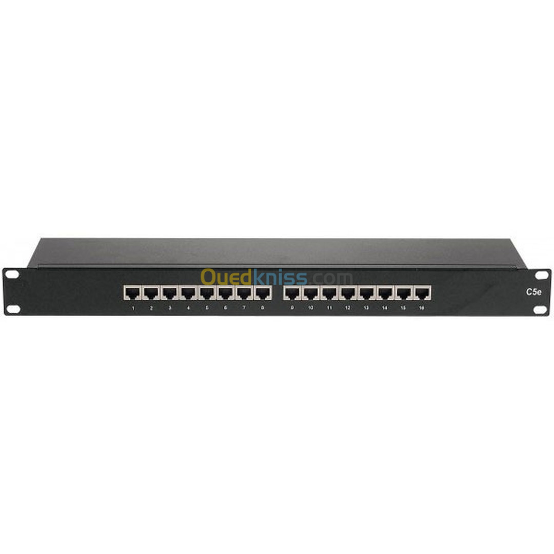 PANNEAU DE PRASSAGE 16 PORTS UTP CAT5E CHERGE DUNCOM