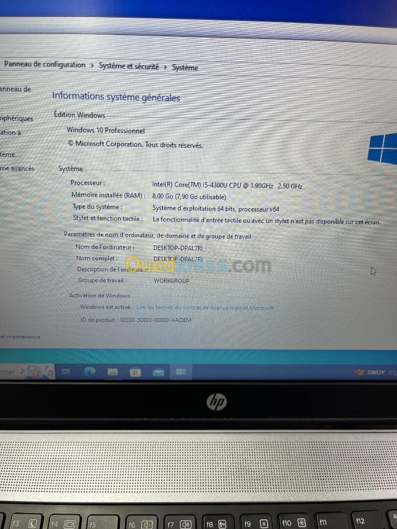 HP ELITEBOOK 840 I5 4TH 8GB 256SSD 14"