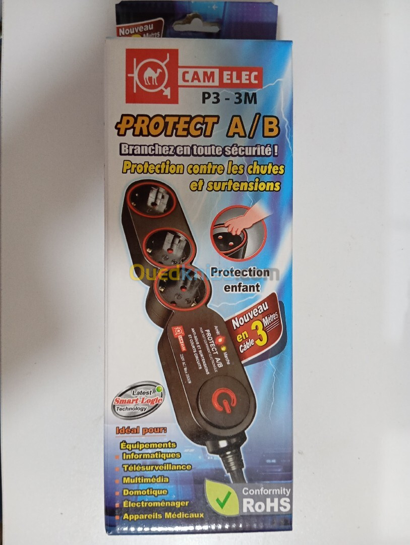 MULTIPRISE AVEC PROTECTION 3M 03 Prises CAMELEC