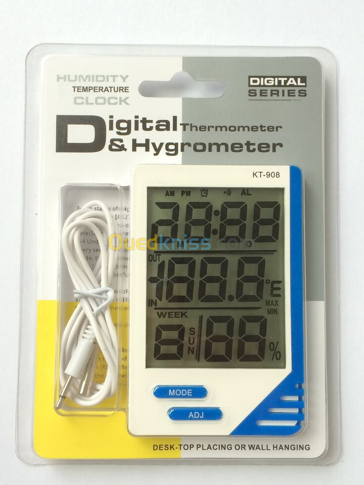 Digital Thermomètre - Hygromètre KT-908