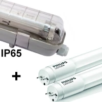 DIFFUSEUR LED /NEON 2X36W BALLAST ELECTRONIQUE  IP65.