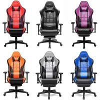 KIROGI GAMING CHAIR MULTI-COLOR BLACK / GRAY / RED / PURPLE / ORANGE / BLUE 