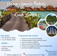 voyage organiser malaisie