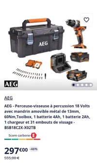 Perceuse visseuse à percussion AEG