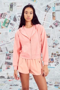 Claudia Dean Level Zip Jacket - Frozen Peach