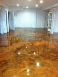 resine pienture Aluco-bande mur rideau