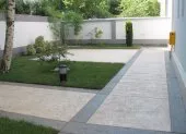 Aménagement exterieur,gazon synthétiqu