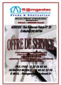 Etude + réalisation 