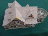 maquettes en allumettes