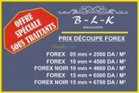 DECOUPE CNC FOREX/PMMA/MDF/POLISTIREN/CUISINE EQUIPE 