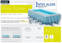 Piscine hors sol Intex - 400x200x100cm