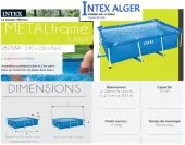 Piscine INTEX 300x200x75 cm : 3 x 2 x 0.75 m 26273