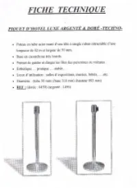 PIQUETS D'HOTEL A CORDE
