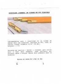 CANNE VISSANTE (AIGUILLE ) DE GUIDAGE 