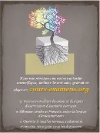 Cours et sujets d'examens corrigés