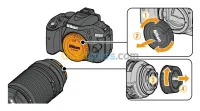  nikon Bouchon boitier+ cache arrière