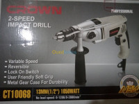 outillage-professionnel-crown-perceuse-1050w13mm-blida-algerie