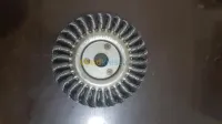 Brosse circulaire fil d'acier trempé 