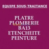 platre Plomberie, BA13, Peinture...etc