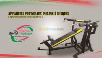 Appareil pectoraux incliné à disques (convergente)