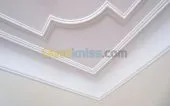 Decoration en platre et placoplatre