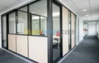 Séparation de bureau aluminium et plac