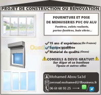 tipaza-hadjout-algerie-construction-travaux-pose-de-fenêtre-en-pvc-oxxo