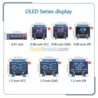 Ecran Oled 0.91/0.96/1.3/1.54/2.42/3.1 arduino