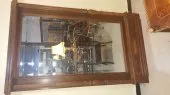 Grand miroir en noyer style Henri II