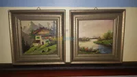 Deux tableau peinture à l'huile 