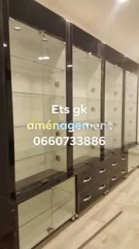 armoire d'exposition vitrine comptoir 