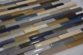 MOSAIQUE CROISE BEIGE BLEU