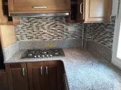 MOSAIQUE CROISE BEIGE MARRON
