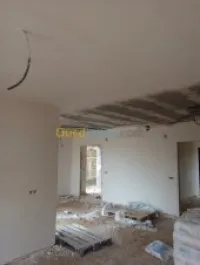 Plâtre projeté mp75 avec la machine