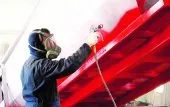 Application de peinture industrielle