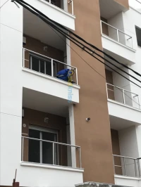 Monocouche Façades Enduit Monocouche projeter Extérieur Gratté Taloché Écrasé