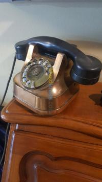 antiques-collections-telephone-a-cadran-rotatif-en-cuivre-staoueli-alger-algeria
