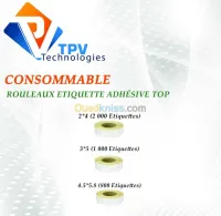 ROULEAU ETIQUETTE ADHESIVE TOP