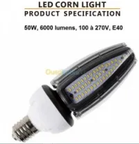LAMPE LED POUR ECLAIRAGE PUBLIC 50w 